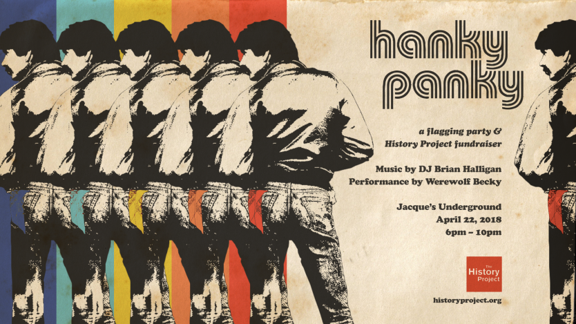 hanky panky image shows 70s clones with hankies in color of the rainbow