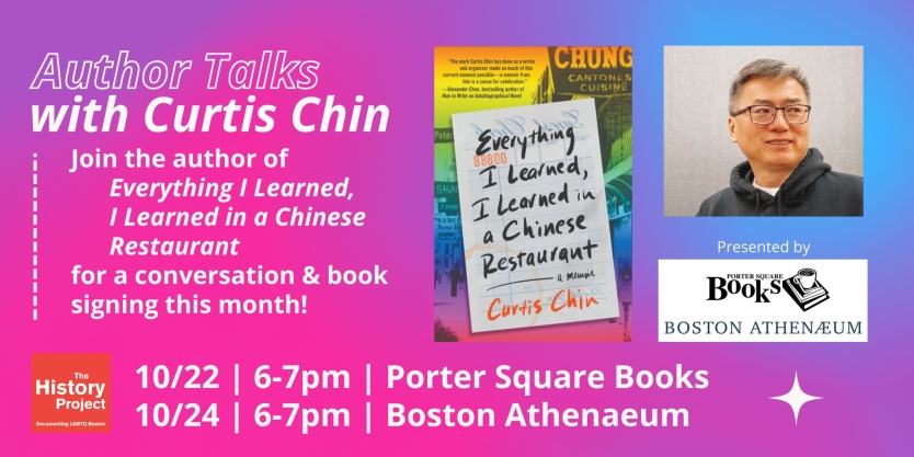 Author Talks for Everything I Learned, I Learned in a Chinese Restaurant with Curtis Chin