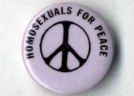 Homosexuals for Peace button, The History Project