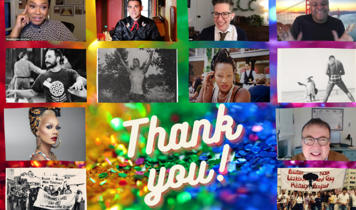 Screenshots from just a few of the virtual events hosted by The History Project in 2020.